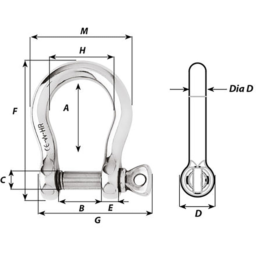 Wichard - HR Bow Shackle