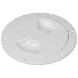 Sea-Dog - Quarter-Turn Smooth Deck Plate - With Internal Collar, Black, 6"