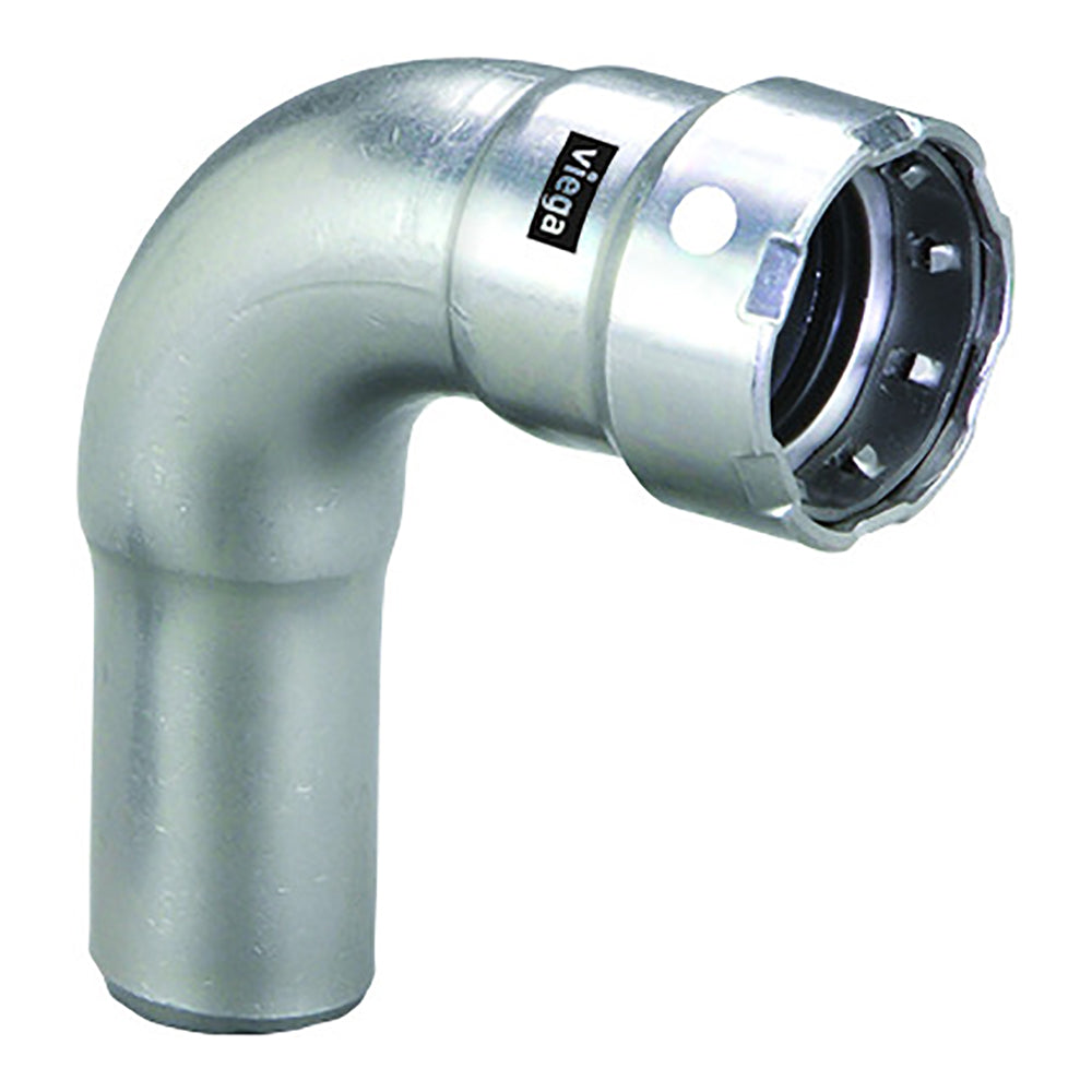 Viega - MegaPress 1/2" Stainless 304 Elbow - Street, Press Connection, Smart Connect Technology