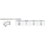 Viega - MegaPress 45" Carbon Steel Elbow - With FKM