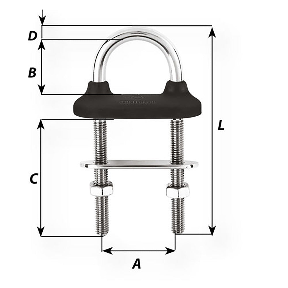 Wichard Marine - Watertight U-bolt - Black