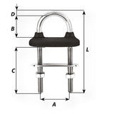 Wichard Marine - Watertight U-bolt - Black