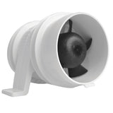 Attwood Marine Turbo 3000 Series Water-Resistant In-Line Bilge Blower, 3 in, 12V, 145 CFM, White Housing