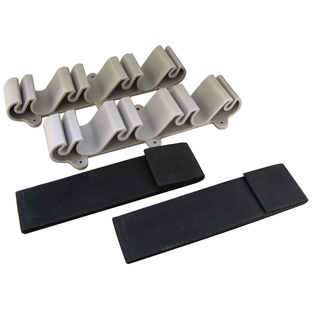 Attwood Marine Vertical Mount Rod Holder, 4-6 Rod Capacity, Rubber Inserts