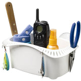 Attwood Marine Cockpit Caddy, Suction or Screw Mount, 22-Lure Storage, White Plastic