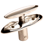 Attwood Marine Fender Cleat, 3-1/2 in, 316 Stainless Steel, Retractable, 3/4 in Max Line Opening