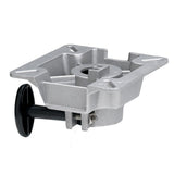 Attwood Marine SWIVL-EZE LakeSport Seat Mount, For 2-3/8 in D Posts, Friction Control, Aluminum, 3 Degree Tilt