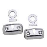 Attwood Marine Mooring Fender Lock Kit, Stainless Steel, Flush-Mount, For 1/2 in Fender Lines, 2pk