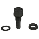 Attwood Marine Straight Fuel Vent, 5/8 in ID Hose, 3/4 in Hole, 7/8 in Max Hull Thickness, Black Polypropylene