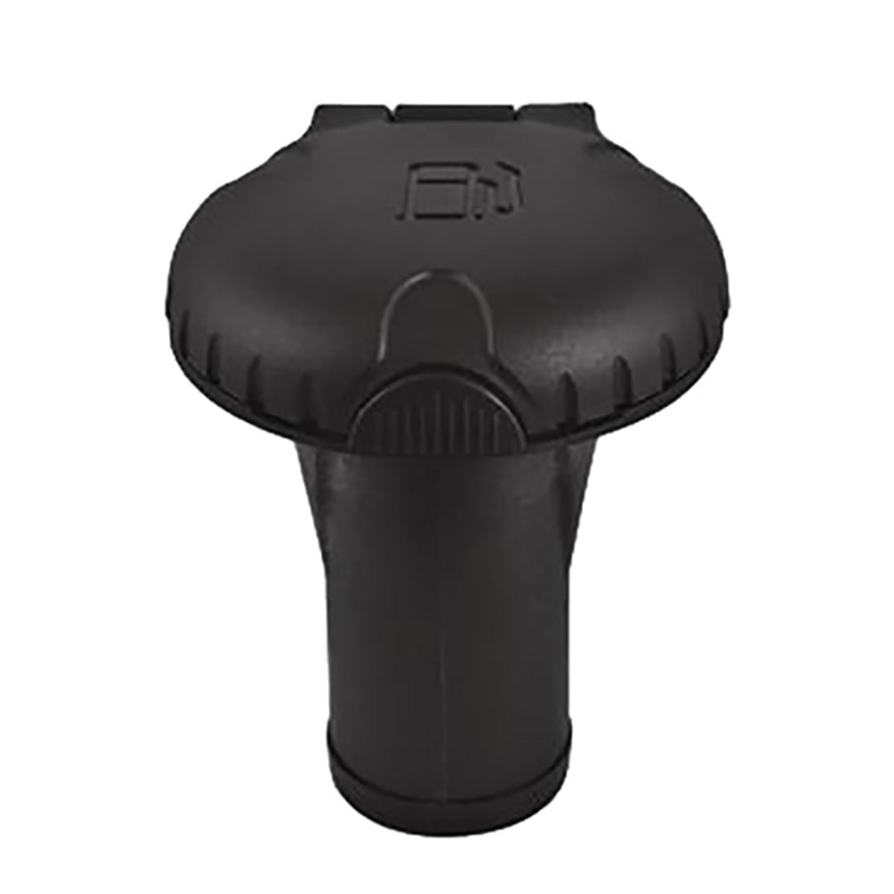 Attwood Marine Pressure Relief System Deck Fill, Straight Body, 1-1/2 in Fill Hose, 5/8 in Vent Hose