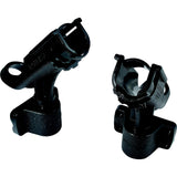 Attwood Marine 2-In-1 Non-Adjustable Side Mount Rod Holders, 2pk, Black