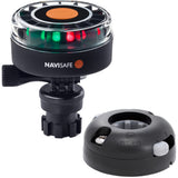 Navisafe Navilight - 2NM Tricolor - With Navimount Base Horizontal Mount - Black