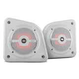 DS18 - Universal Shallow Enclosure - With Marine Speaker, 100W, White