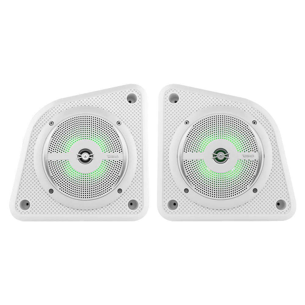 DS18 - Universal Shallow Enclosure - With Marine Speaker, 100W, White