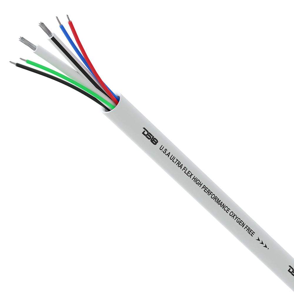 DS18 - Marine Tinned OFC Speaker Wire - 100" Spool, 18GA RGB Wire, with 16GA