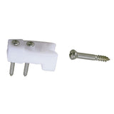 Perko Door Catches, White Polymer, Stainless Steel Screws, 2pk