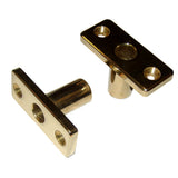 Perko Top Mount Rowlock Sockets, Manganese Bronze, 2-3/8 x 7/8 x 1 in, 2pk