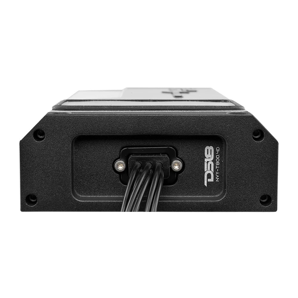 DS18 - Marine Waterproof Amplifier - Class D Full-Range, 4 Ohms, 200x4 RMS, 4-Channel