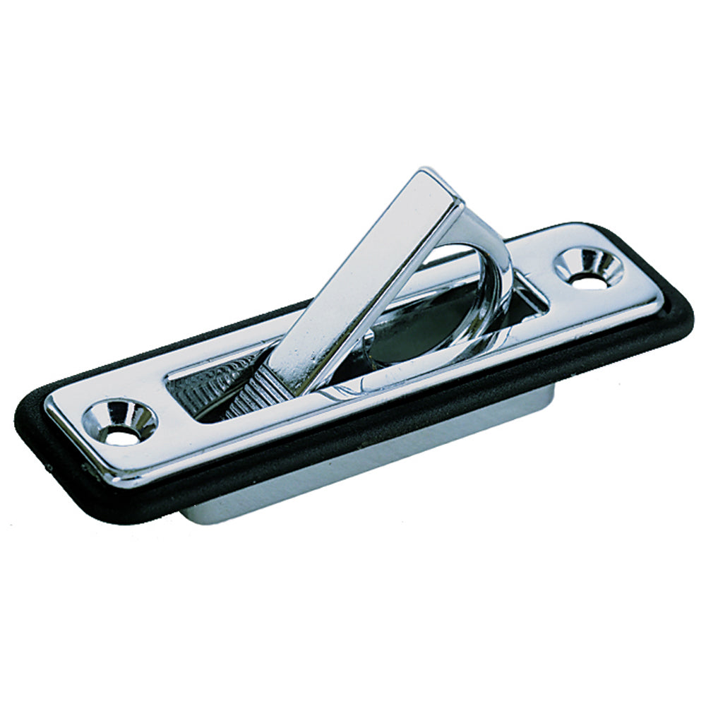 Perko 1221 Flush Pull, 3/4 x 3-1/4 in, Spring Loaded, Chrome-Plated Zinc