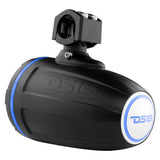 DS18 - HYDRO 1.75" Driver Wakeboard Pod Tower Speaker - With Integrated RGB LED Lights, Black, 900W