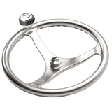 Edson - ComfortGrip 14.5" PowerWheel - with Knob & Nut, Satin Finish Stainless Steel