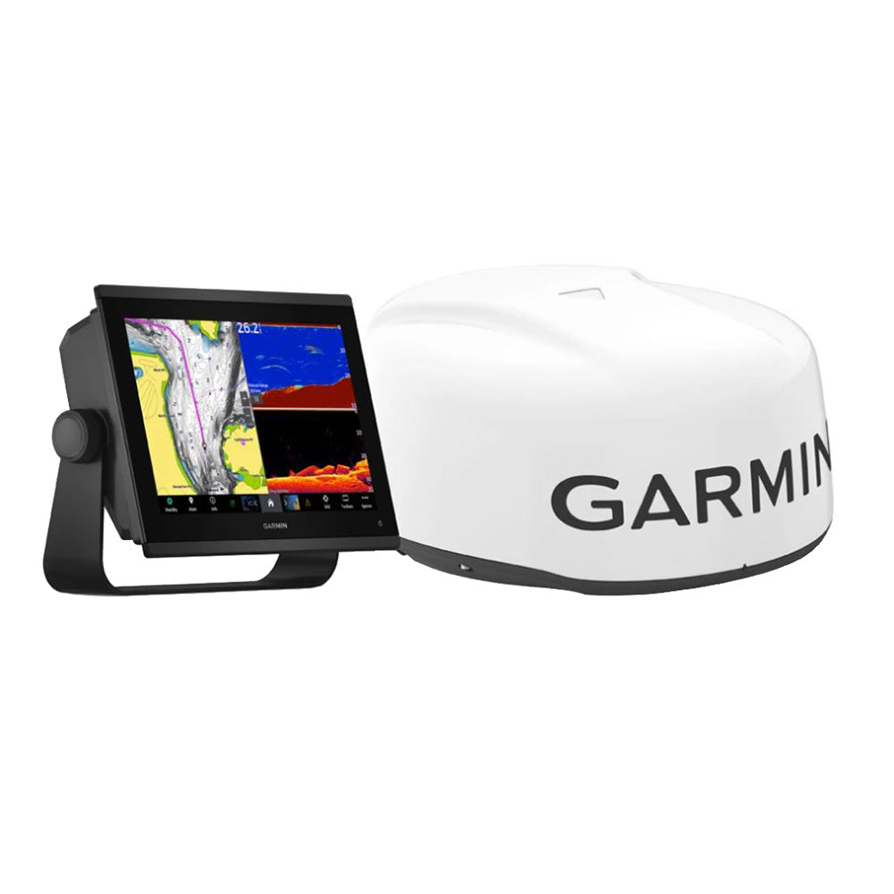 Garmin GPSMAP 1243xsv Chartplotter/Fishfinder and Radar Bundle, 12.1 in IPS Touchscreen, Navionics+ Charts, UHD SideVü/ClearVü Sonar, NMEA 2000, GMR 18 HD3 4 kW 18 in Radar Dome
