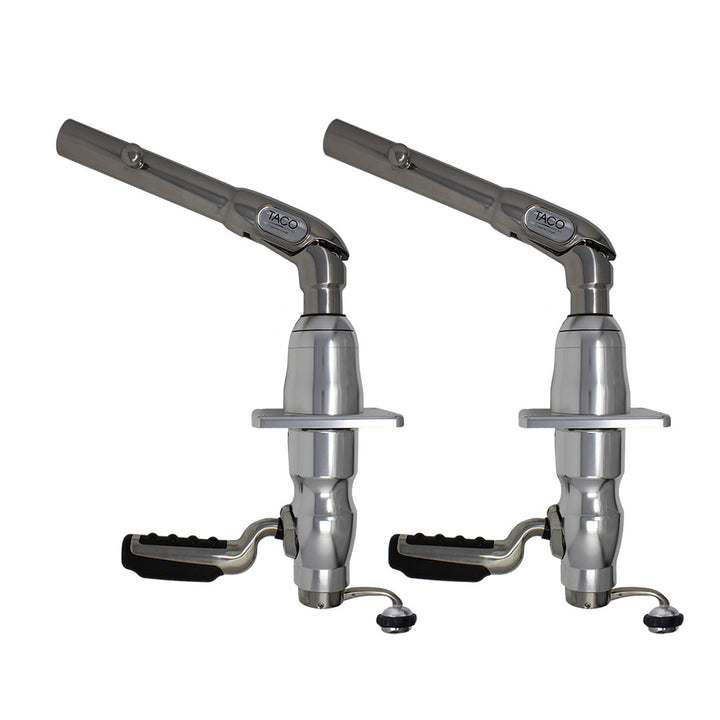 TACO Marine Grand Slam 380-LE Outrigger Mount Pair, For 1-1/2 in Outriggers, 25-40 ft Boats