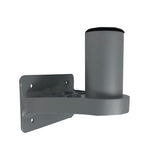 TACO Marine ShadeFin Mini Side Wall Mount, Backing Plate, 6061 Aluminum, 304 SS, Misty Silver Finish