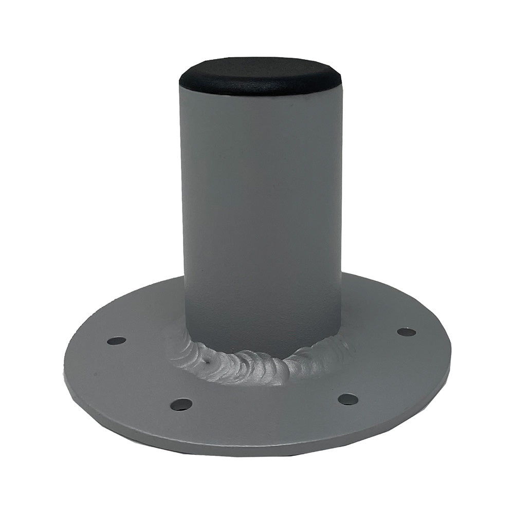 TACO Marine ShadeFin Mini Deck Mount, Backing Plate, Powder-Coated 6061 Aluminum