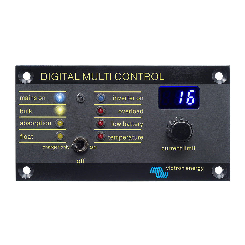 Victron Energy Digital Multi Control 200/200A Control Panel, For Multi/Quattro, 2 AC Sources