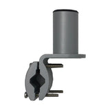 TACO Marine ShadeFin Mini Rail Mount, 6061 Aluminum, Type-304 SS Screws, Misty Silver Finish