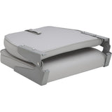 Attwood Marine Swivl-Eze Low Back Padded Flip Seat, 15 x 16 x 16 in, ABYC B, UV and Mildew-Resistant Vinyl