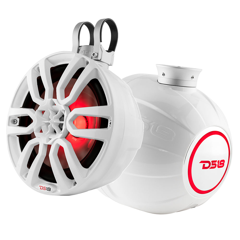 DS18 - HYDRO 8" Compact Wakeboard Pod Tower - With RGB Light, 375W