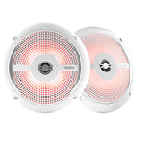 DS18 - HYDRO 6.5" 2-Way Marine Slim Speakers - RGB LED Lighting, 100W