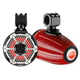 DS18 - 8" Neodymium Marine Towers - With Built-in Passive Radiator, 1" Driver RGB LED Light, Black