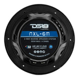 DS18 - New Edition HYDRO 6.5" 2-Way Marine Speakers - With RGB LED Lighting, 300W