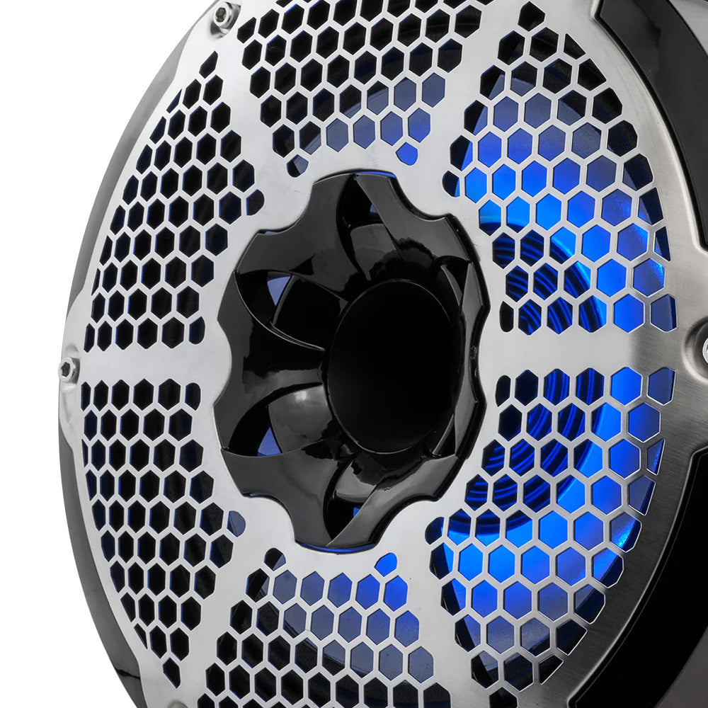 DS18 - HYDRO 10" Neodymium Marine Towers - With Built-In Passive Radiator, 1" Driver RGB LED Lights