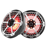 DS18 - New Edition HYDRO 8" 2-Way Marine Speakers - With RGB LED Lighting 375W