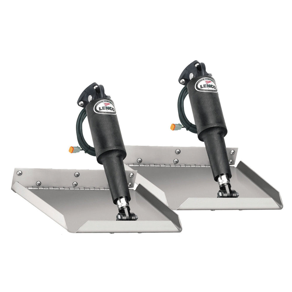 Lenco Marine - Edge Mount Trim Tab Kit - With Switch Kit, 9" x 9", 12V