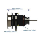 UWL - QTS 100 Low Voltage Underwater Light - Titanium, Flush Mount