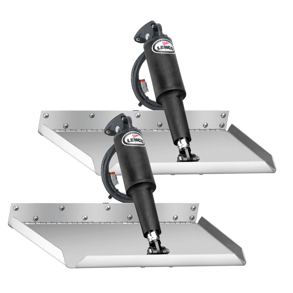 Lenco Marine - 12" x 9" Trim Tab Kit - Edge Mount, Without Switch, 12V