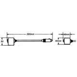 Hella Marine Halogen Map Lamp, 12V Power Plug, 6.25 in Flexible Metal Arm