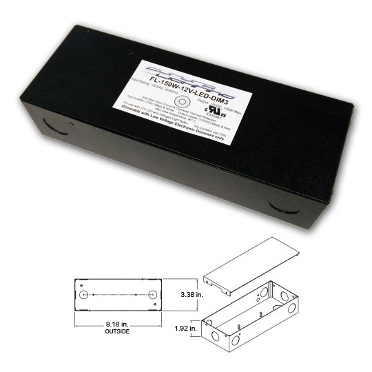 FUTURA - Universal Electronic Power Supply - Input 120V AC, Output 12V DC