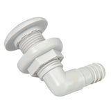 Johnson Pump - Thru-Hull Connector - 3/4" - 90° - White