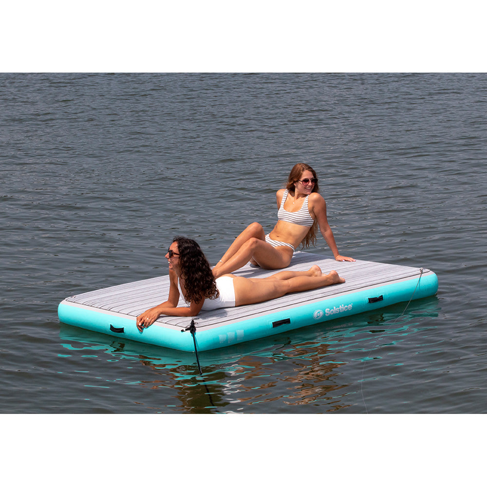 Solstice Watersports - 8' x 5' Luxe Dock - With Traction Pad & Ladder