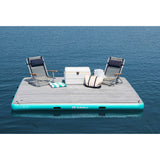 Solstice Watersports - 10' x 8' Luxe Dock - Traction Pad & Ladder
