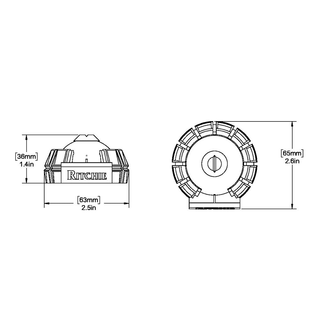 Ritchie - SportAbout Handheld Compass - Yellow