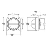 Ritchie - Kayak Compass - Bulkhead Mount, White Dial