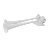Marinco - White Epoxy Coated Dual Trumpet Air Horn - 12V