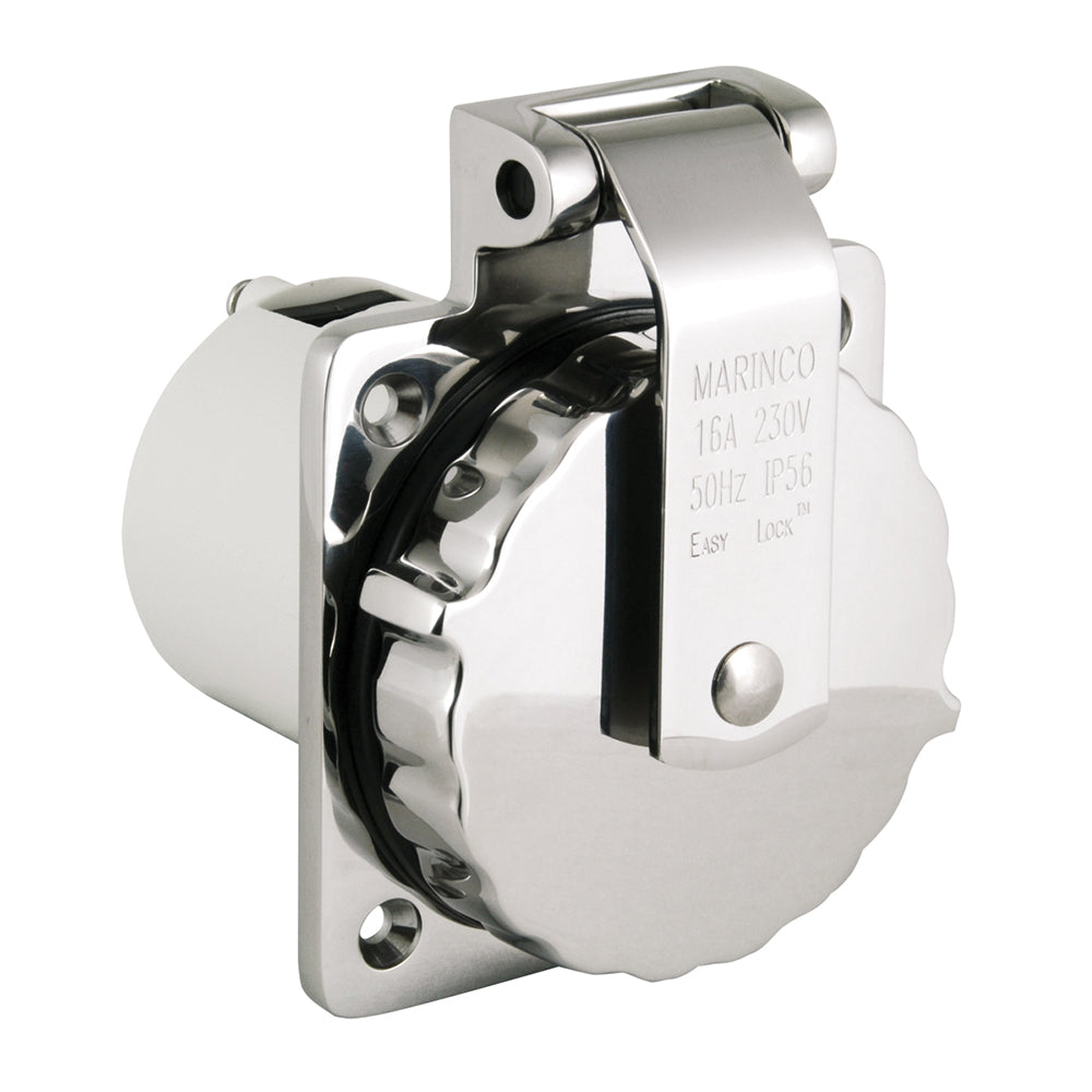 Marinco - Easy Lock 316 Stainless Steel Inlet - 16A, 230V